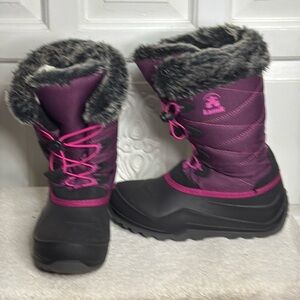 Kamick Pink & Black Snowangel Insulated Women’s  Winter Boots Size 6